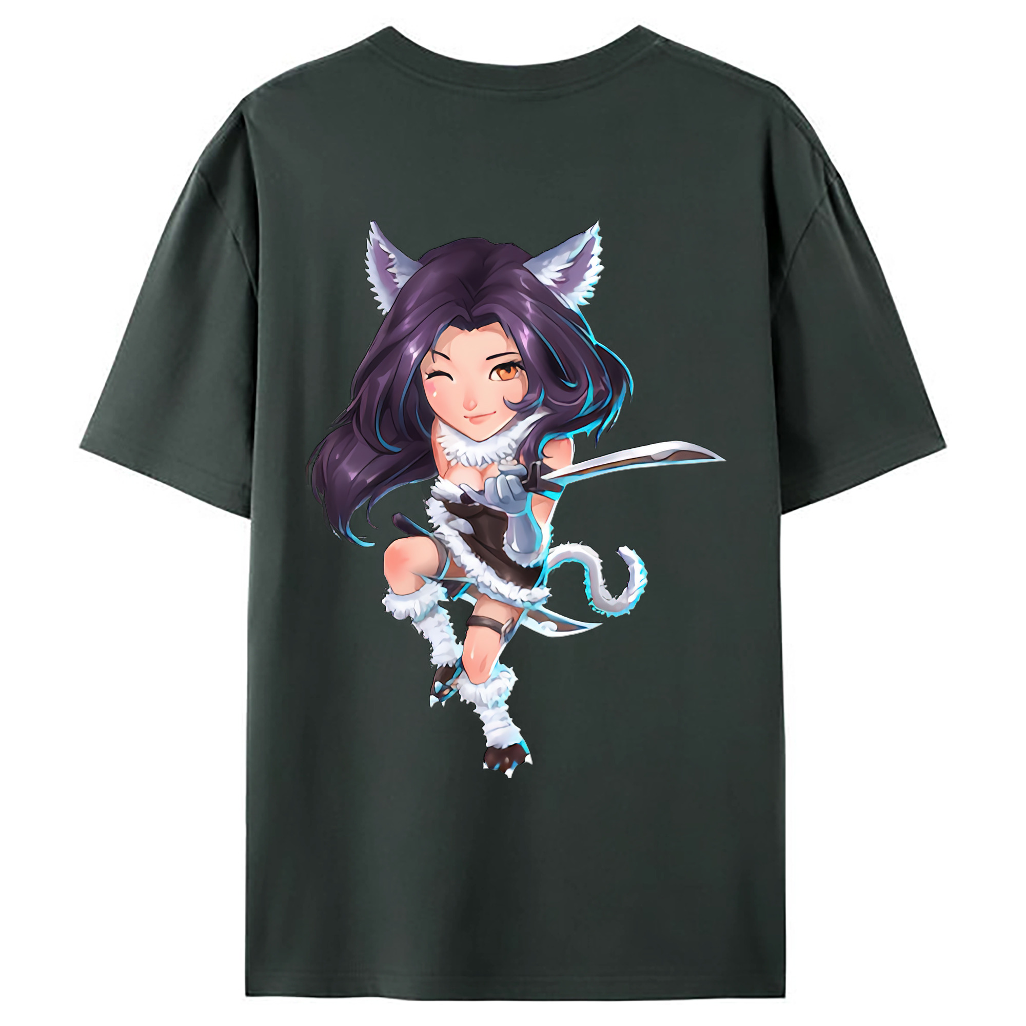 （画像用） リーグ・オブ・レジェンド League of Legends LOL 綿100％ メンズ半袖Tシャツ（バックプリント） 通気性
